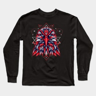 hawk cartoon Long Sleeve T-Shirt